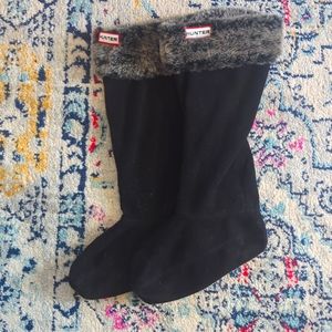 Hunter Boots tall boot socks, size M